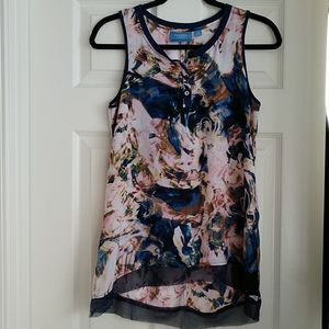 Simply Vera women's xs flowy high-low tank top